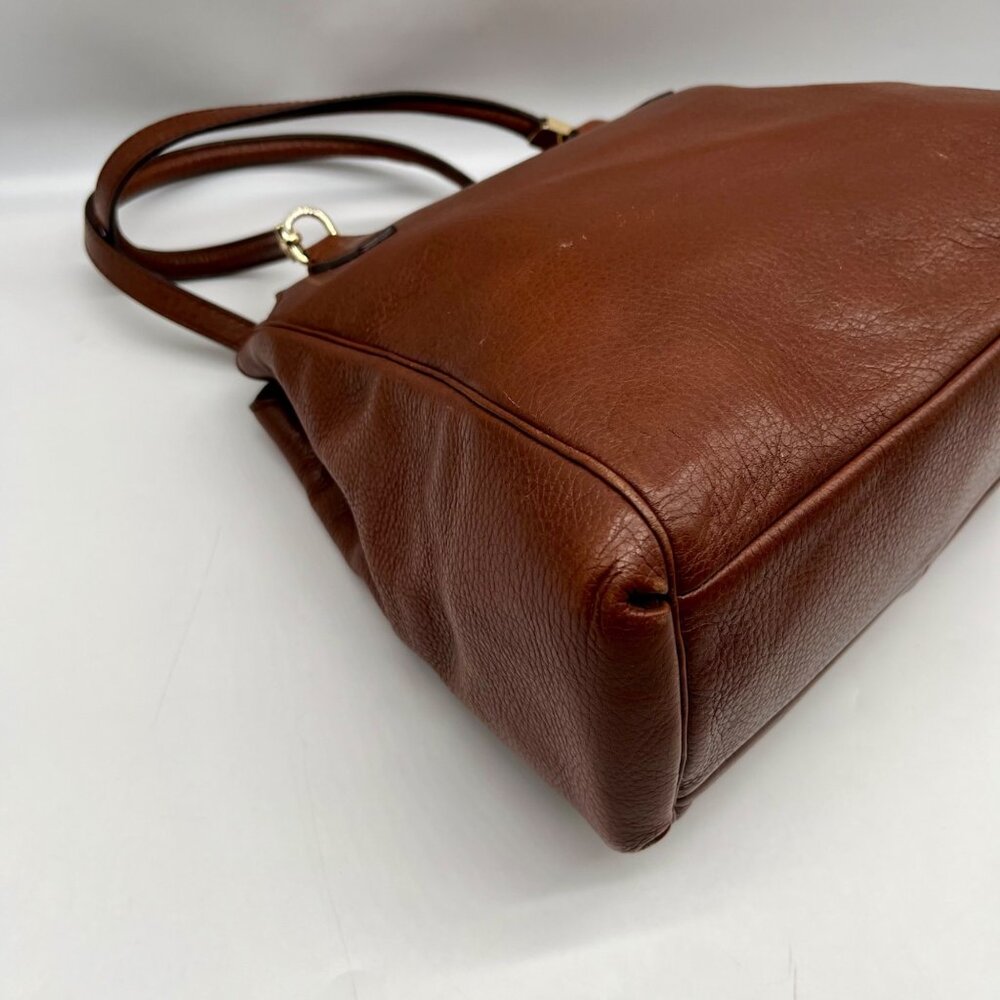 Coach Brown Leather Madison Collection Tote Bag - Picture 7 of 12